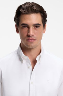 Regular-fit shirt in Oxford cotton, White