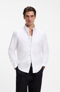 Regular-fit shirt in Oxford cotton, White