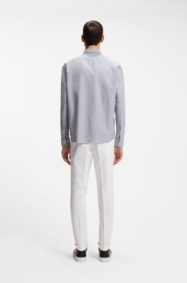 Regular-fit shirt in Oxford cotton, Light Green