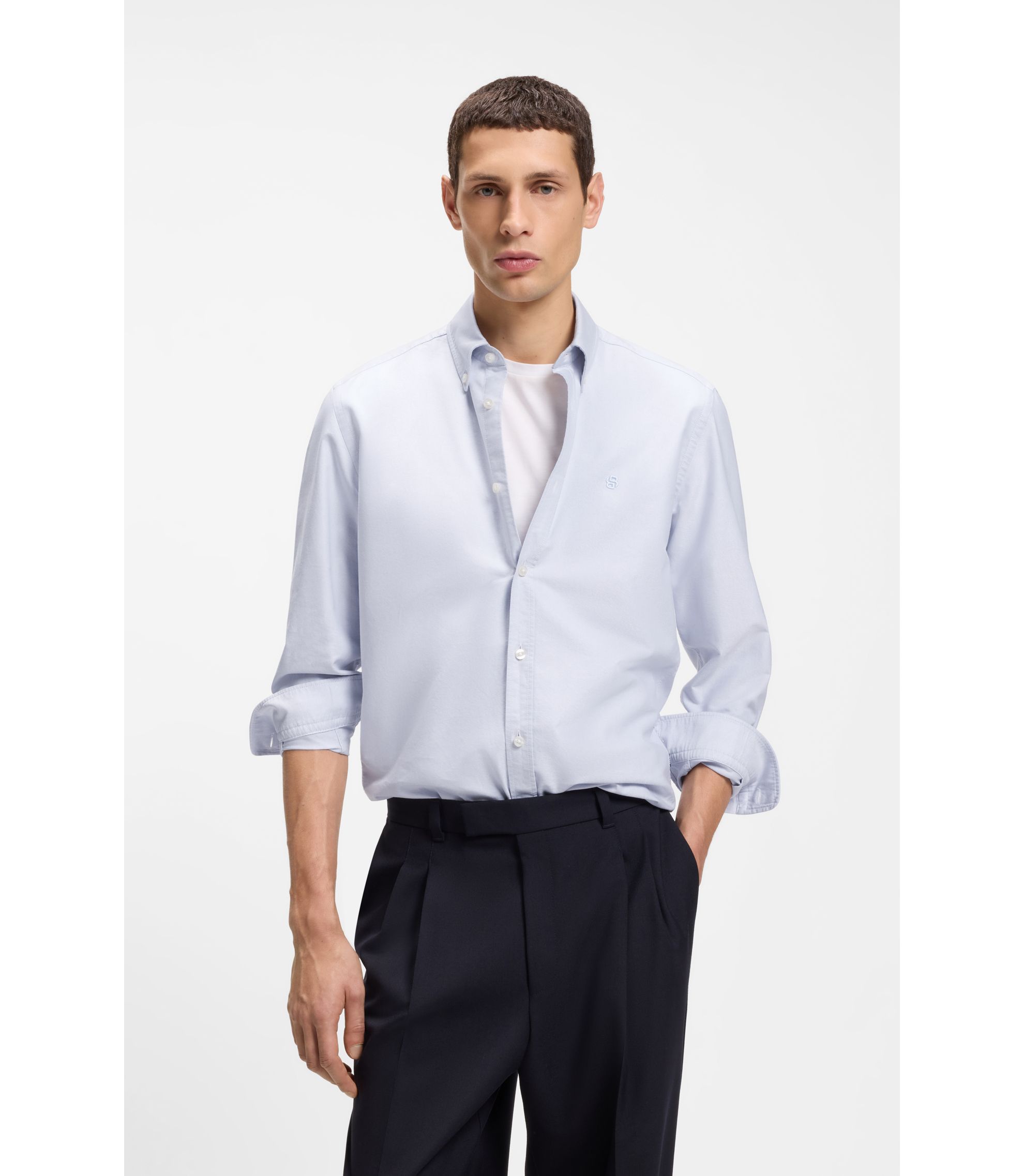 Regular-Fit Hemd aus Oxford-Baumwolle