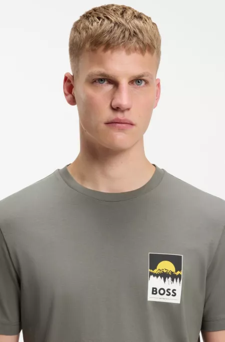 T-shirt en jersey de coton logoté