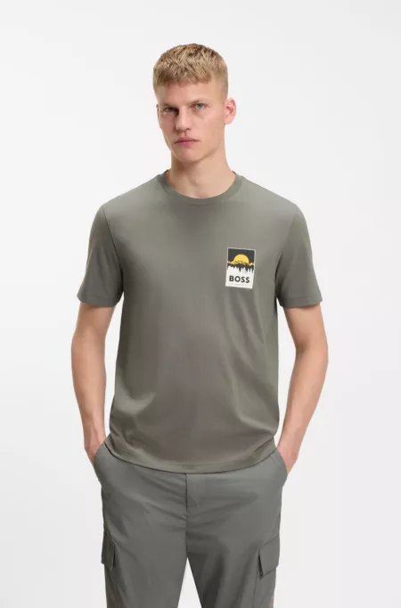 T-shirt en jersey de coton logoté