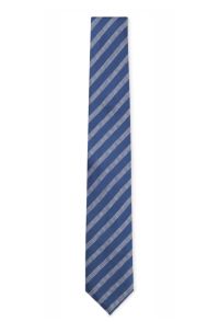 Silk tie with diagonal stripes, Light Purple