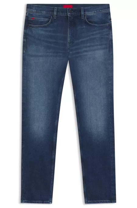 Jean Slim Fit en denim stretch confortable bleu foncé