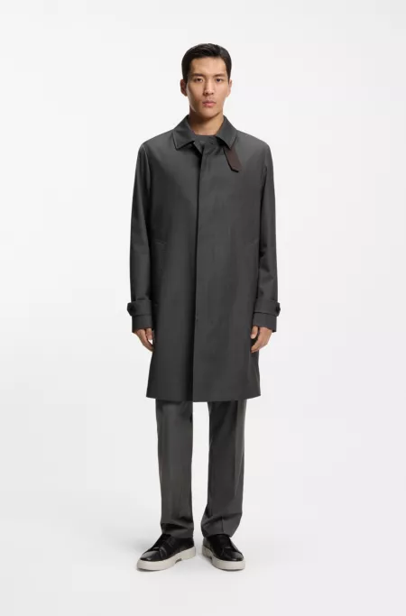 Manteau déperlant en laine vierge