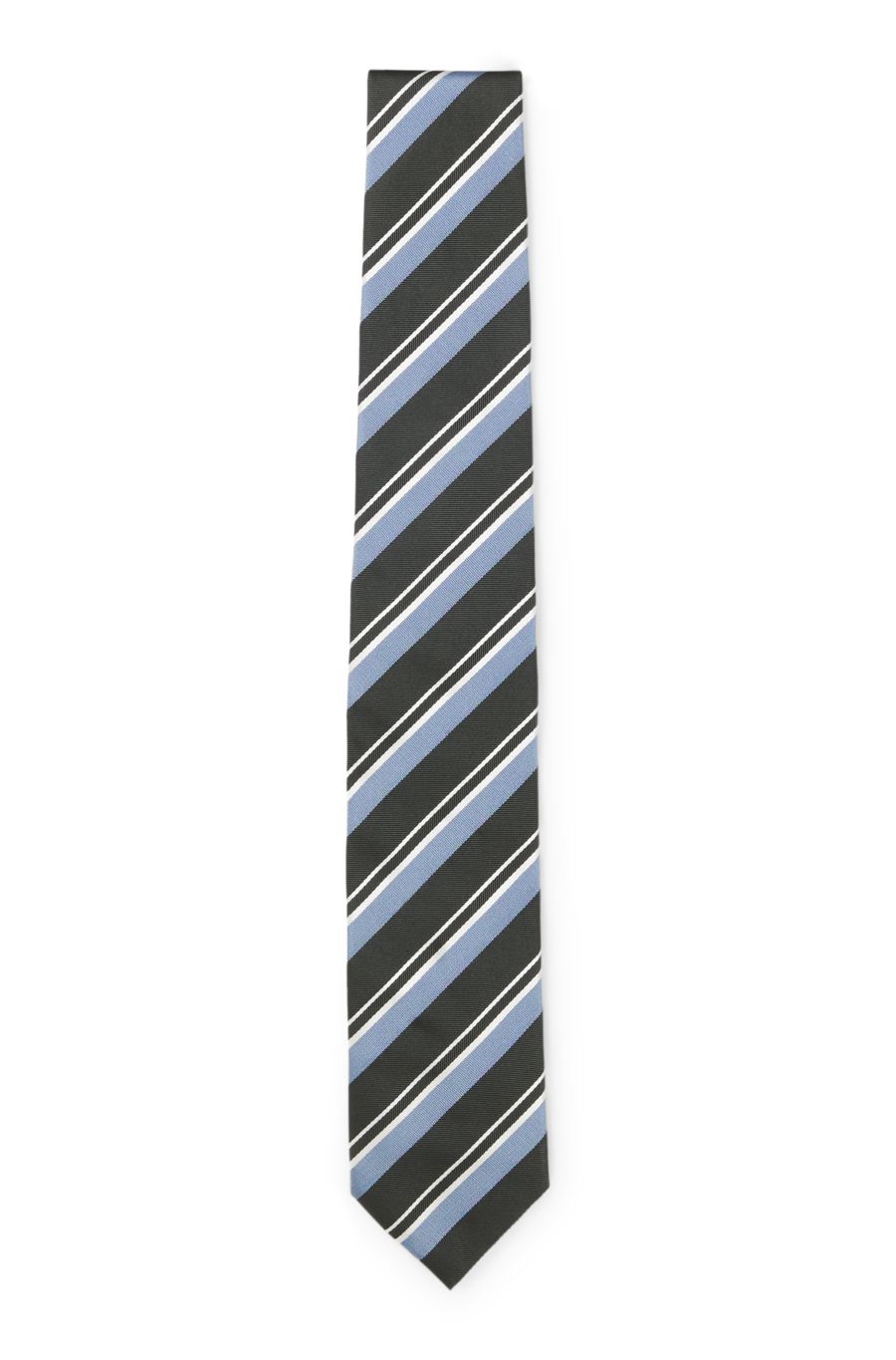BOSS Jacquard Silk Tie — Dark Blue