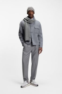 Gift-boxed hat and scarf set, Silver