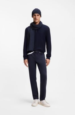 Gift-boxed hat and scarf set, Dark Blue