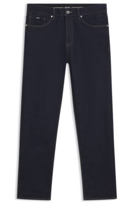 Straight-fit jeans in indigo stretch denim 1