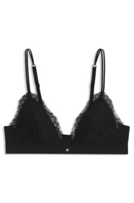 Boss Premium lace bralette with mesh pleating dam – bild 4