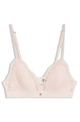 Premium lace bralette with mesh pleating 1
