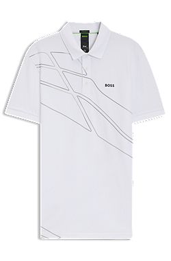 Paddy Poloshirt aus Baumwoll-Mix mit Artwork
