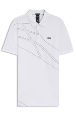 Paddy cotton-blend polo shirt with artwork 1