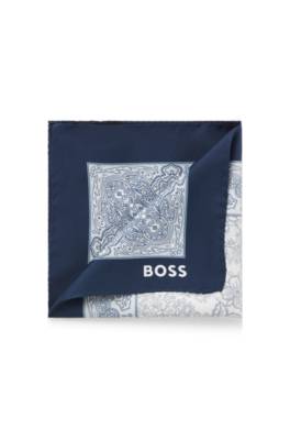 Printed pocket square in silk 1