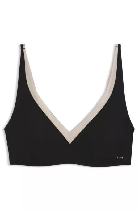 Soutien-gorge deux tons avec bretelles ajustables