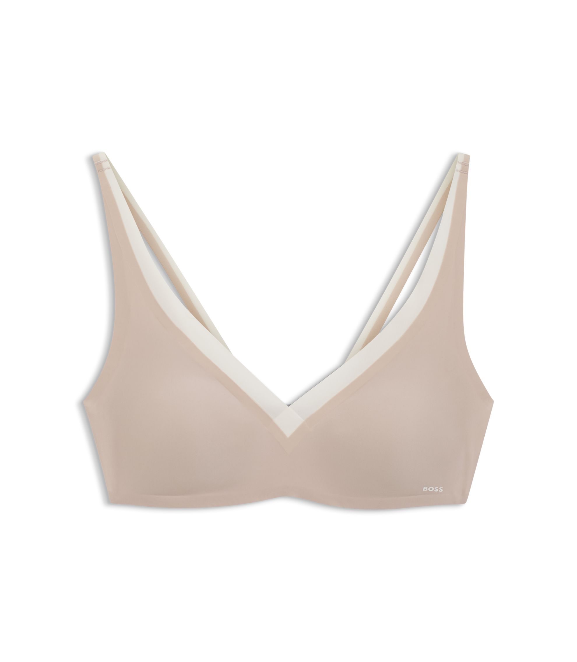 Zweifarbiger BH mit verstellbaren Trägern