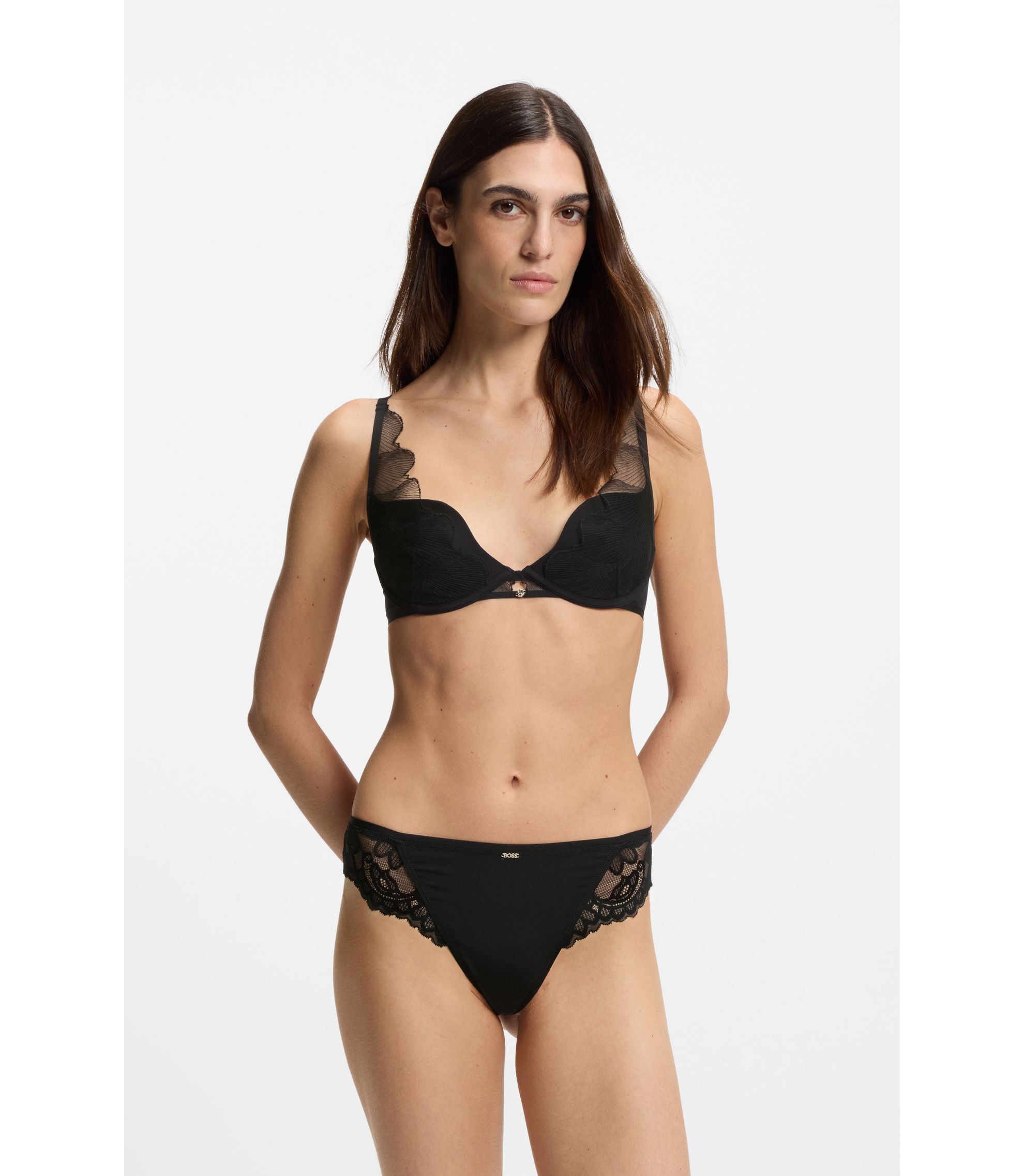 Hugo Boss Bestickter Bügel-BH mit Double-B-Monogramm