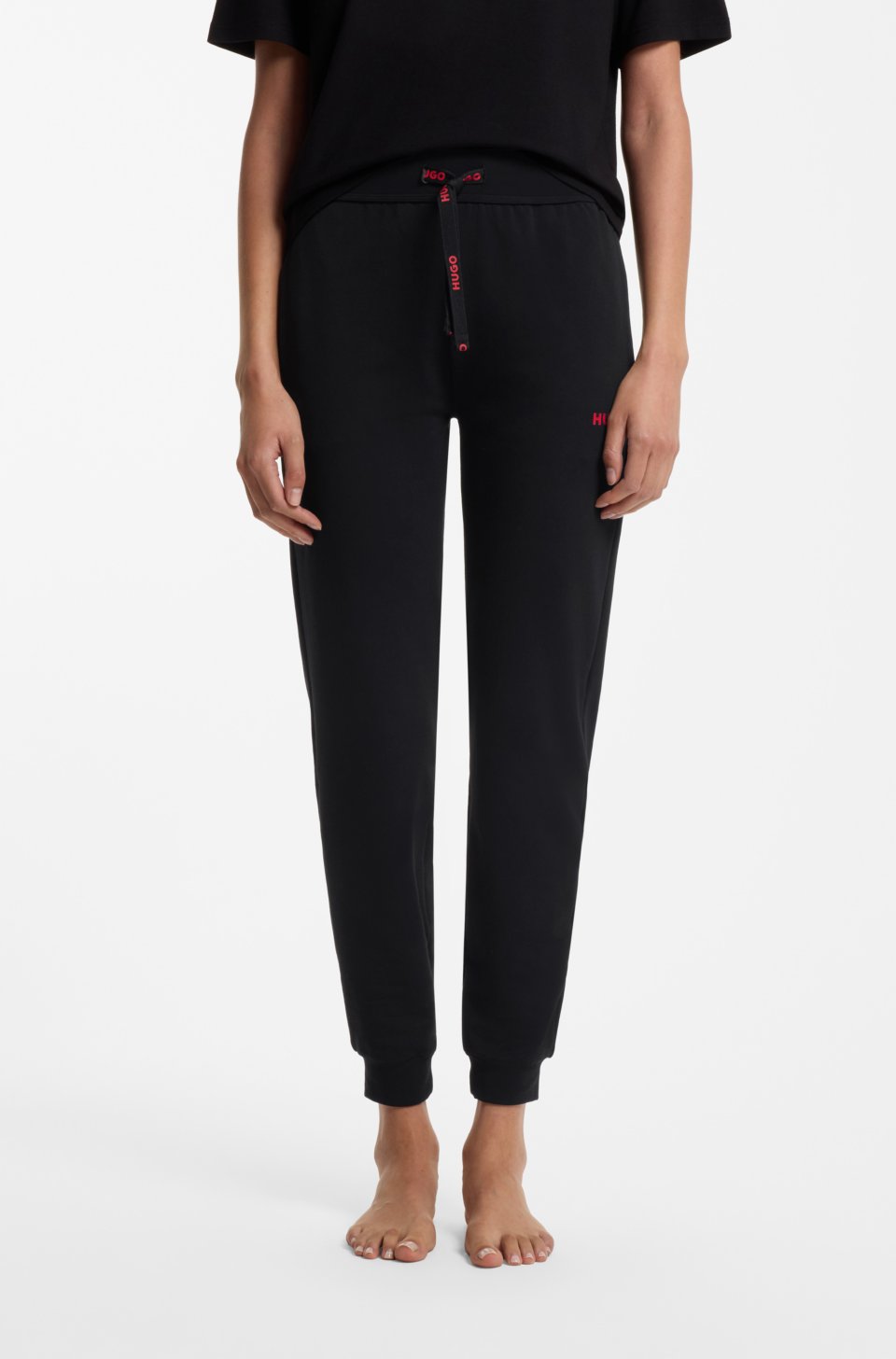 Cotton-blend tracksuit bottoms