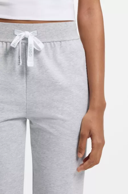 Cotton-blend tracksuit bottoms with logo details