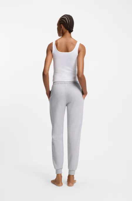 Cotton-blend tracksuit bottoms with logo details