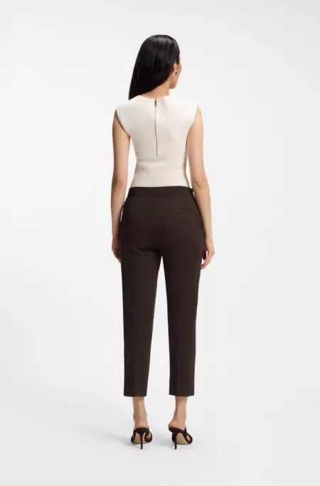 Slim-fit trousers in stretch jersey