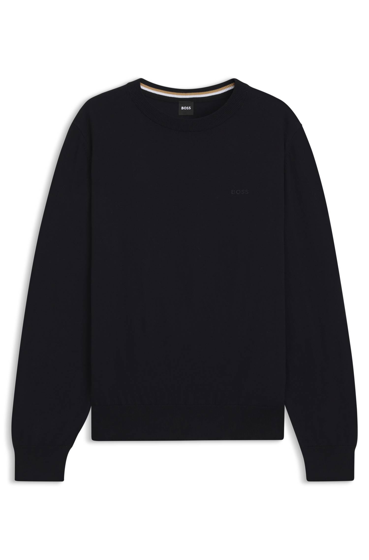 Boss Cotton sweater stickade tröjor herr – bild 4