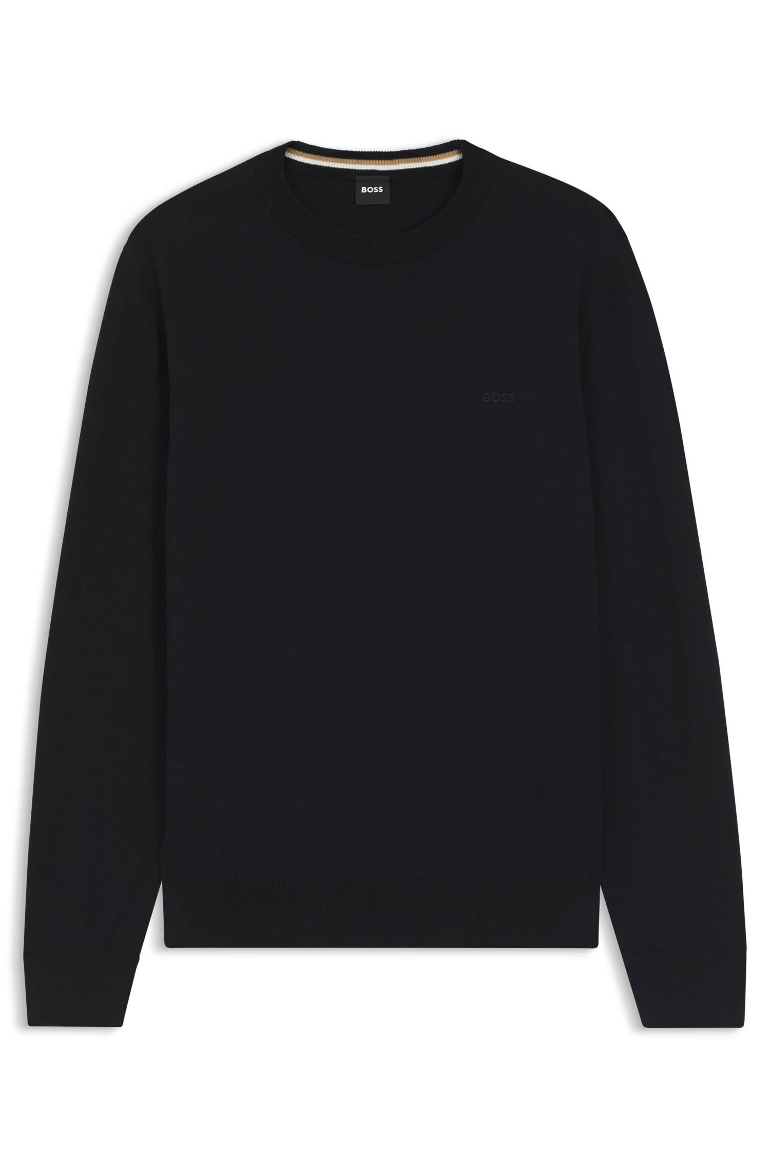 Boss Cotton sweater stickade tröjor herr – bild 4