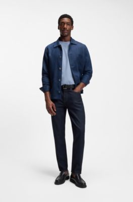 Cotton sweater with embroidered logo, Light Blue