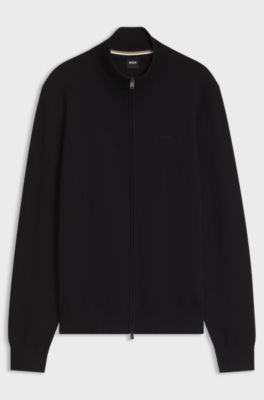 Regular-fit cardigan , Black