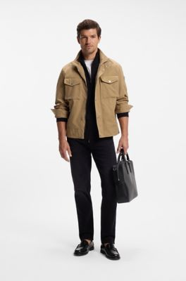 Regular-fit cardigan , Black