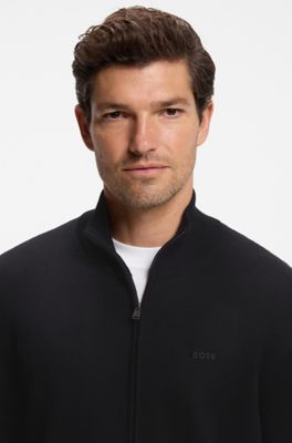 Regular-fit cardigan , Black