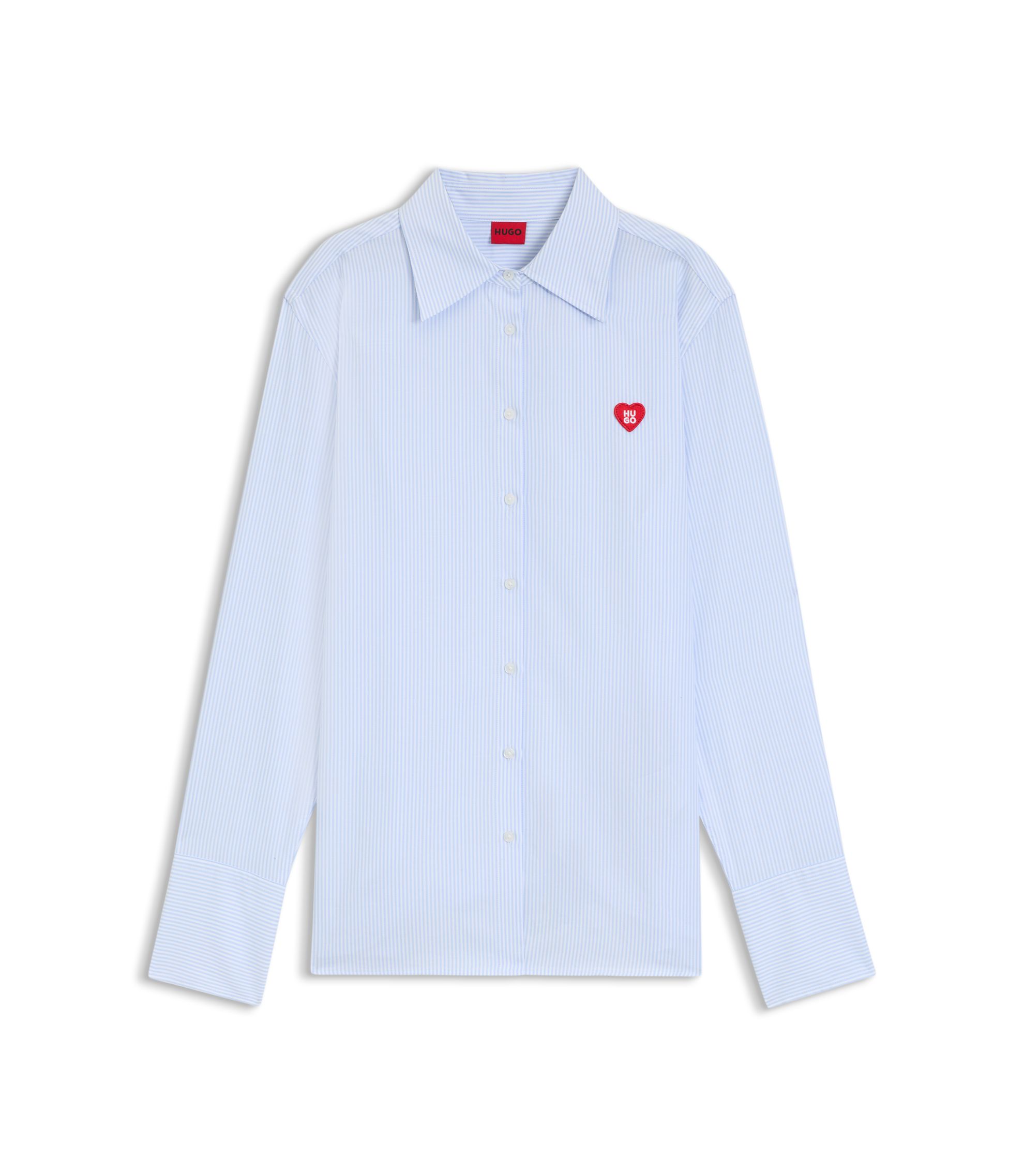 Relaxed-Fit Bluse aus gestreifter Oxford-Baumwolle