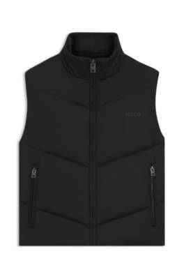 Hugo Water-repellent gilet with tonal logo västar herr – bild 4