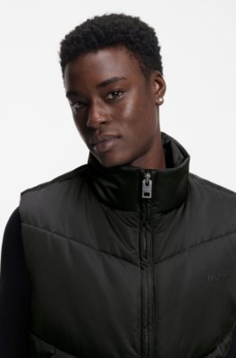 Hugo Water-repellent gilet with tonal logo västar herr – bild 3