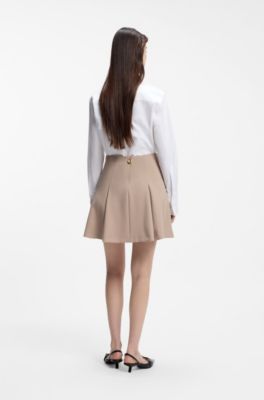 Relaxed-fit blouse in Oxford cotton with heart logo, White