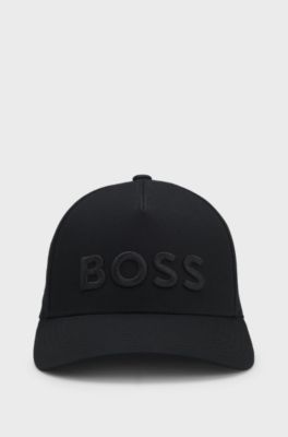 Keps av bomullstwill med broderad logga , Svart