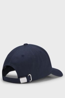 Cotton-twill cap with embroidered logo, Dark Blue