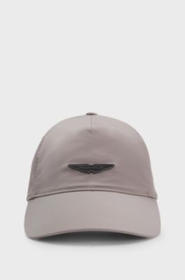 BOSS x ASTON MARTIN Cappellino idrorepellente con rivetto con ala, Grigio chiaro