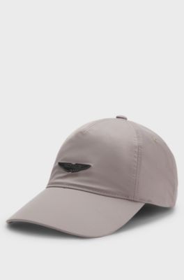 BOSS x ASTON MARTIN Cappellino idrorepellente con rivetto con ala, Grigio chiaro