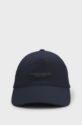 BOSS x ASTON MARTIN waterafstotende pet met vleugelstud, Donkerblauw
