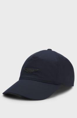 BOSS x ASTON MARTIN Wasserabweisende Cap mit Fl&uuml;gel-Niete, Dunkelblau