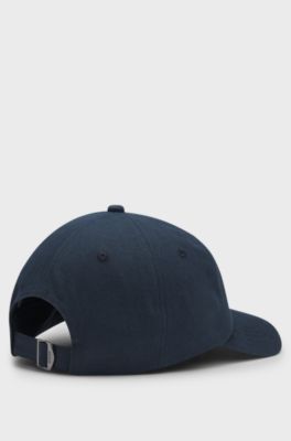 Soft cotton-twill cap with UV protection, Dark Blue
