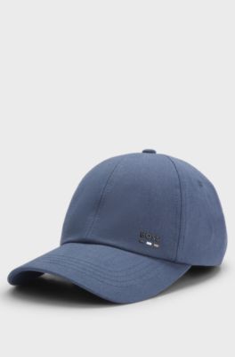 Casquette en twill de coton avec protection anti-UV, bleu clair