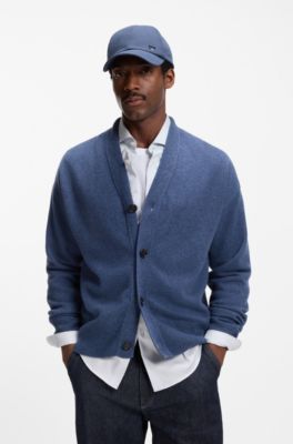 Cap aus Baumwoll-Twill mit UV-Schutz, Hellblau