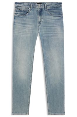 Maine regular-fit jeans in blue comfort-stretch denim, Light Blue