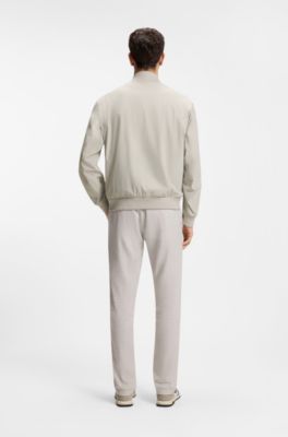 Chaqueta regular fit de membrana multiel&aacute;stica, Gris claro