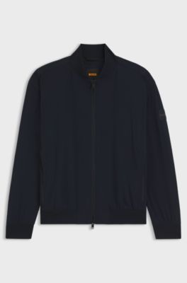 Regular-fit softshell jacket with four-way stretch, Dark Blue