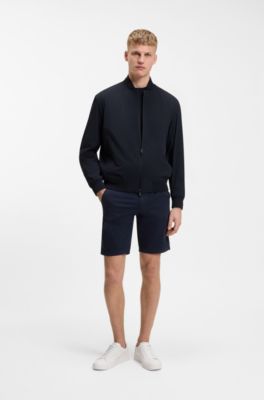 Regular-fit softshell jacket with four-way stretch, Dark Blue