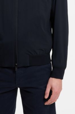 Giubbotto soft shell regular fit elasticizzato in quattro direzioni, Blu scuro