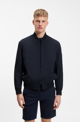 Regular-fit softshell jacket with four-way stretch, Dark Blue